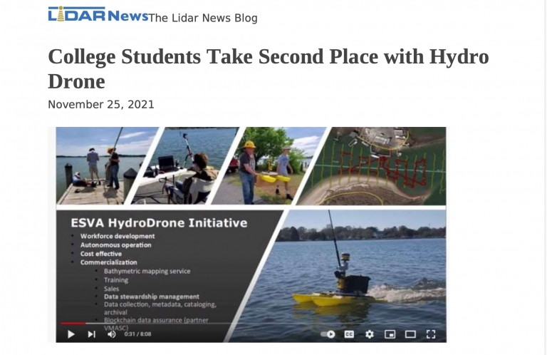 College Students Take Second Place with Hydro Drone – Lidar News Today
